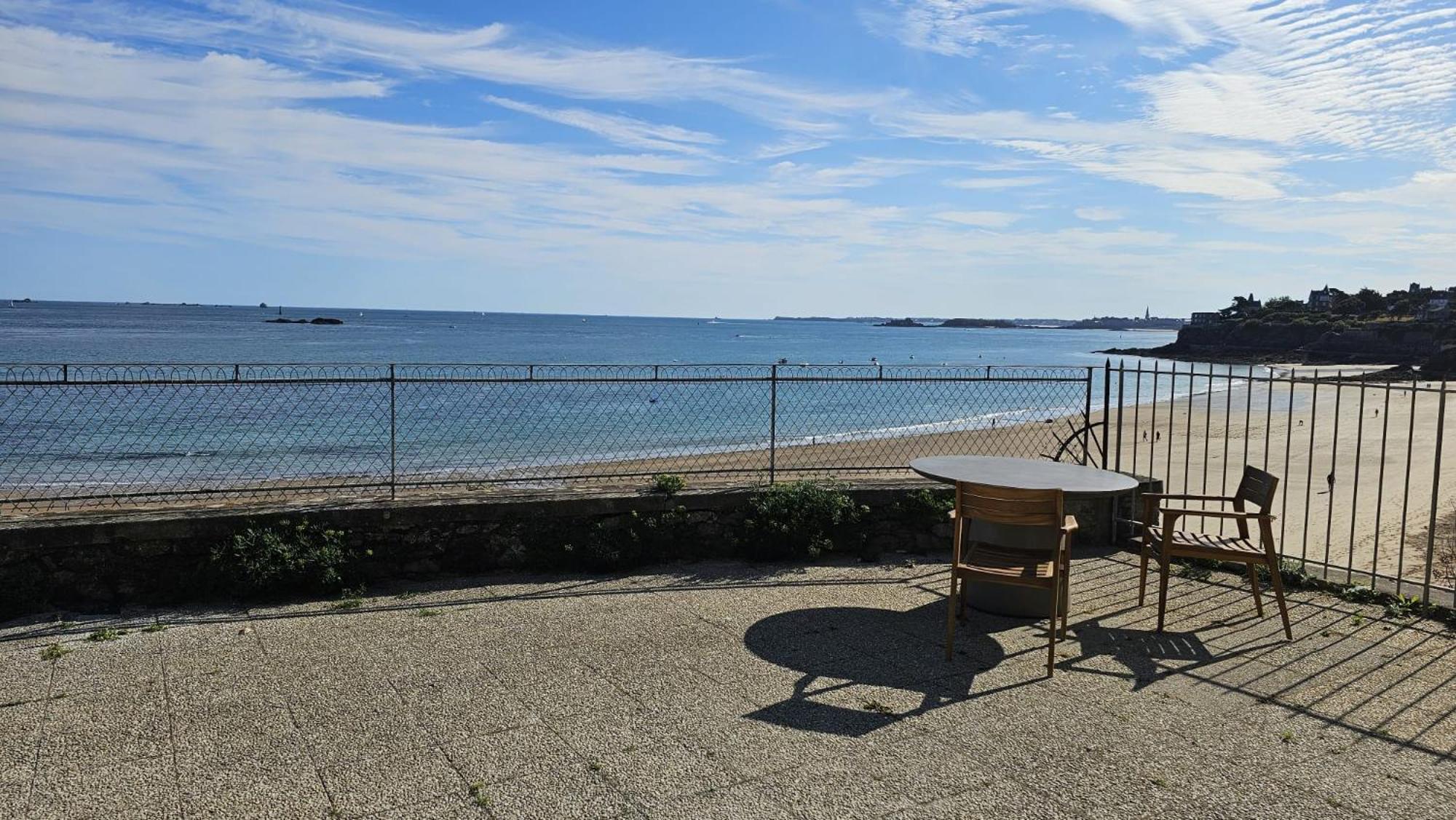 Vue Pleine Mer A La Perle Marine - La Terrasse Dinard Buitenkant foto