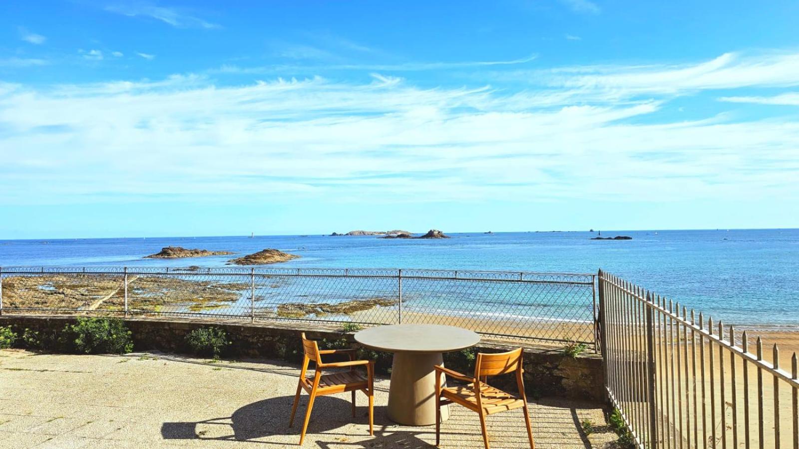 Vue Pleine Mer A La Perle Marine - La Terrasse Dinard Buitenkant foto