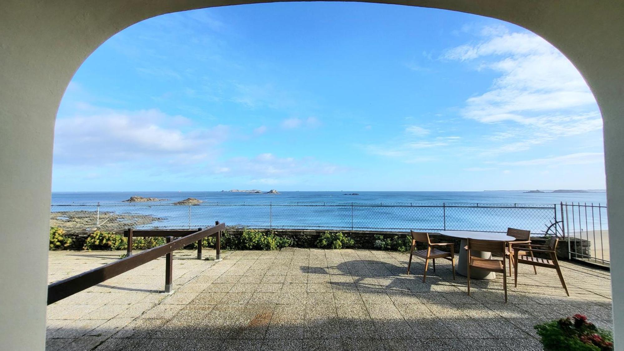 Vue Pleine Mer A La Perle Marine - La Terrasse Dinard Buitenkant foto