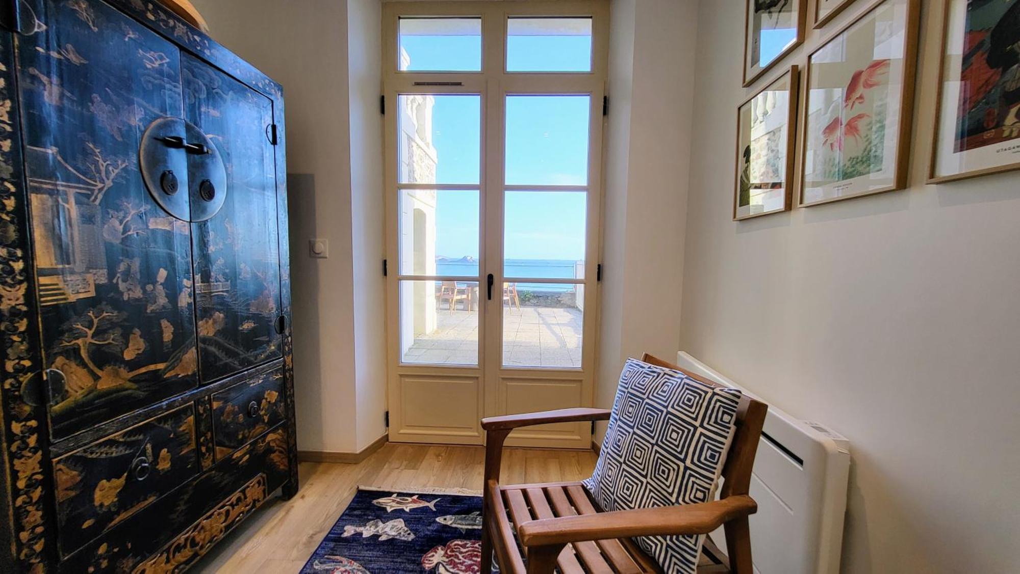 Vue Pleine Mer A La Perle Marine - La Terrasse Dinard Buitenkant foto